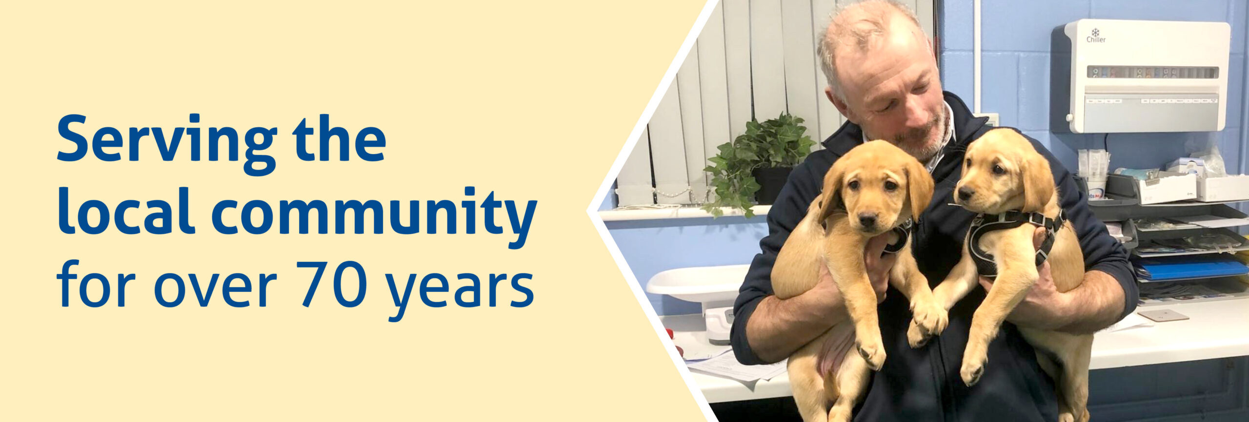 Our vet practices have served the local community for over 70 years.